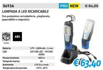 Lampada a led ricaricabile