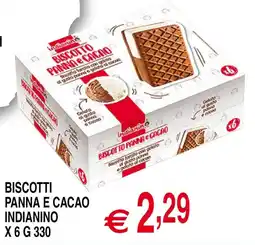 Centro Oceano Biscotti panna e cacao Indianino offerta