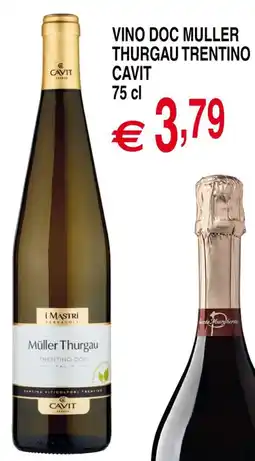 Centro Oceano Vino DOC Muller Thurgau Trentino Cavit offerta