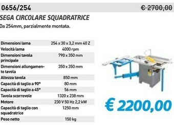 Sega circolare squadratrice