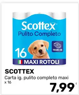 Iper Tosano Scottex carta ig. pulito completo maxi offerta