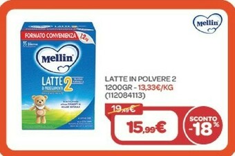 Bimbo Store Latte in polvere 2 1200gr offerta