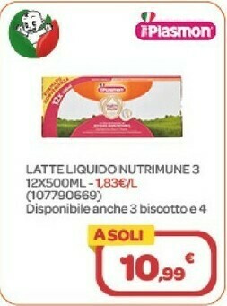 Bimbo Store Latte liquido nutrimune 3 12x500ml offerta