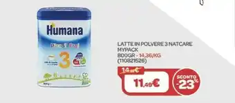 Bimbo Store Latte in polvere 3 natcare mypack 800gr offerta