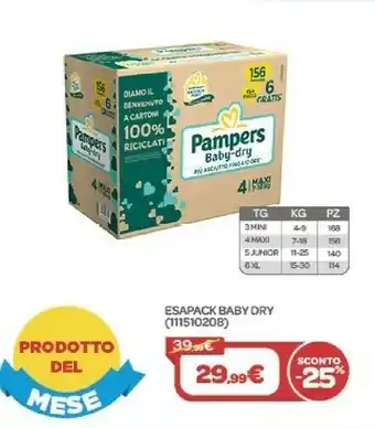 Bimbo Store Esapack baby dry offerta