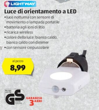 ALDI Lightway Luce di orientamento a LED offerta