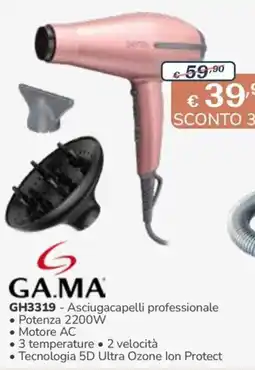 Al Pentolone G.A.M.A Asciugacapelli professionale offerta