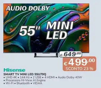 Hisense SMART TV MINI LED 55U79Q