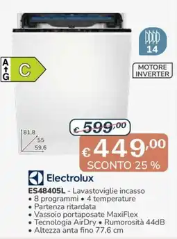 Al Pentolone Electrolux Lavastoviglie incasso offerta