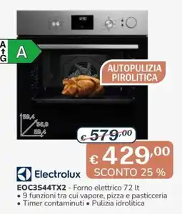 Al Pentolone Electrolux Forno elettrico 72 lt offerta