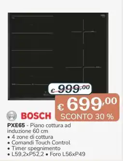 Al Pentolone Bosch Piano cottura ad induzione 60 cm offerta