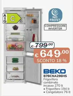 Al Pentolone Frigorifero combinato Beko offerta