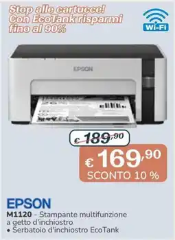 Al Pentolone Epson M1120 - Stampante multifunzione a getto d'inchiostro offerta
