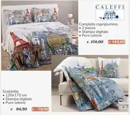 Al Pentolone Completo copripiumino Caleffi offerta