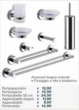 Al Pentolone Accessori bagno cromati offerta