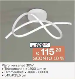Al Pentolone Plafoniera a led 30W offerta