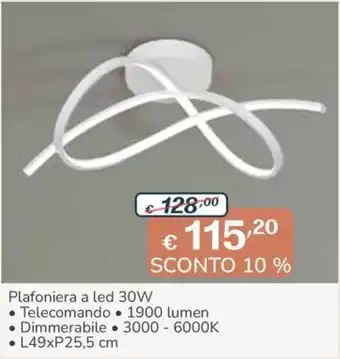 Plafoniera a led 30W