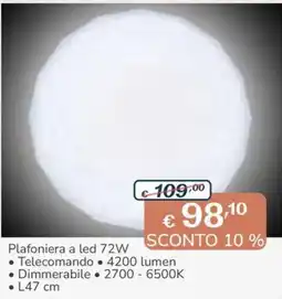 Al Pentolone Plafoniera a led offerta