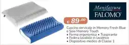 Al Pentolone Cuscino cervicale in Memory Fresh Blue e Soia Memory Touch offerta