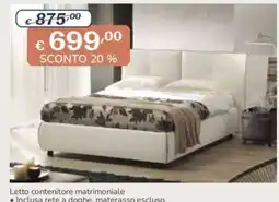 Al Pentolone Letto contenitore matrimoniale offerta