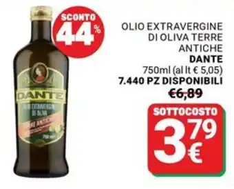 Olio extravergine di oliva terre antiche Dante