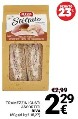 Supermercati Gulliver Tramezzini gusti assortiti Riva offerta