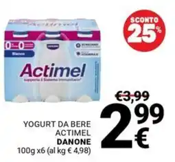 Supermercati Gulliver Yogurt da bere Actimel Danone offerta