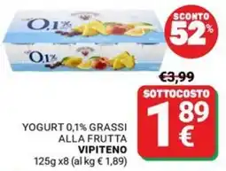 Supermercati Gulliver Yogurt 0,1% Grassi Alla Frutta Vipiteno offerta