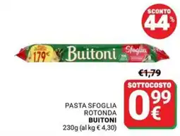 Supermercati Gulliver Pasta sfoglia rotonda Buitoni offerta