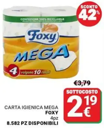 Carta igienica mega Foxy