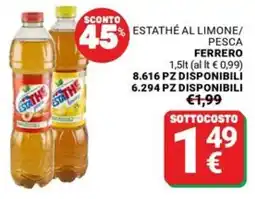 Supermercati Gulliver Estathé al limone/pesca Ferrero offerta