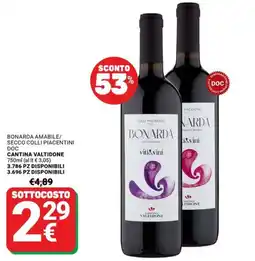 Supermercati Gulliver Bonarda amabile viti&vini offerta
