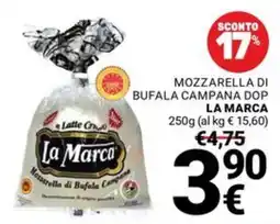 Supermercati Gulliver Mozzarella di Bufala Campana La Marca offerta