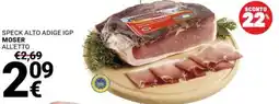Supermercati Gulliver Speck Alto Adige IGP Moser offerta