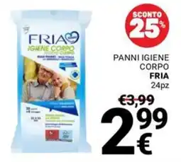 Supermercati Gulliver Panni igiene corpo Fria offerta