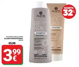 Supermercati Gulliver Shampoo/balsamo Alama Professional offerta