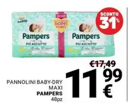 Supermercati Gulliver Pannolini baby-dry maxi Pampers offerta