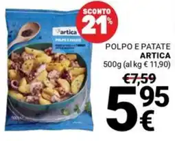 Supermercati Gulliver Polpo e patate Artica offerta