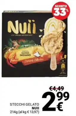 Supermercati Gulliver Stecci gelato Nuii offerta