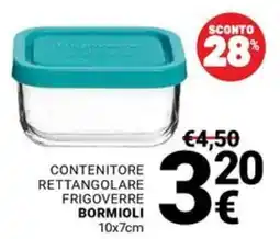 Supermercati Gulliver Contenitore rettangolare frigoverre Bormioli offerta