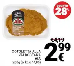 Supermercati Gulliver Cotoletta alla valdostana AIA offerta