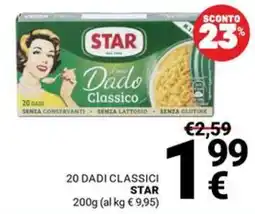 Supermercati Gulliver Dado Classico Star offerta