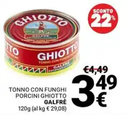 Supermercati Gulliver Tonno con funghi porcini Ghiotto offerta