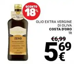 Supermercati Gulliver Olio extra vergine di oliva Costa d'Oro offerta