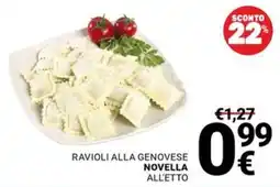Supermercati Gulliver Ravioli alla genovese Novella all'etto offerta