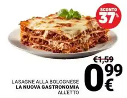 Supermercati Gulliver Lasagne alla bolognese offerta