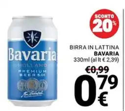 Supermercati Gulliver Birra in lattina Bavaria offerta