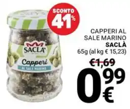 Supermercati Gulliver Capperi al sale marino Sacla offerta