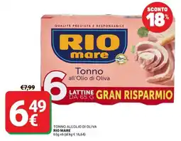 Supermercati Gulliver Tonno all'Olio di Oliva Rio Mare offerta