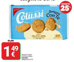 Supermercati Gulliver Biscotti con latte e avena Colussi offerta